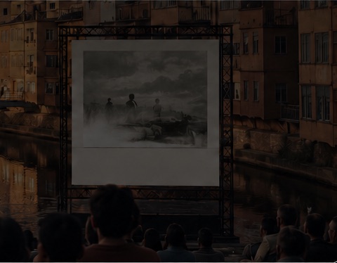 Pantalla de cinema a l’aire lliure